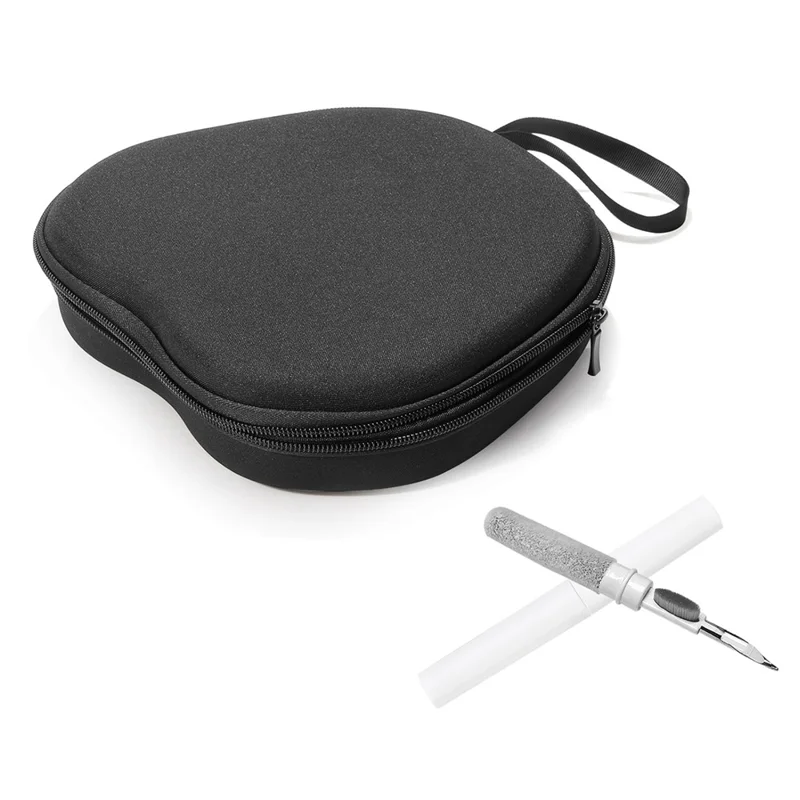 For JBL Quantum 610 Headphone Case EVA Hard Shell Storage Bag With Cleaning Pen Set - Black