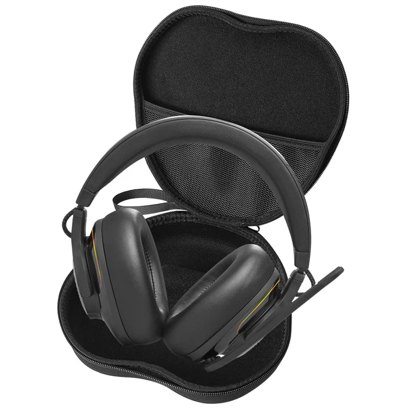 For JBL Quantum 610 Headphone Case EVA Hard Shell Storage Bag With Cleaning Pen Set - Black