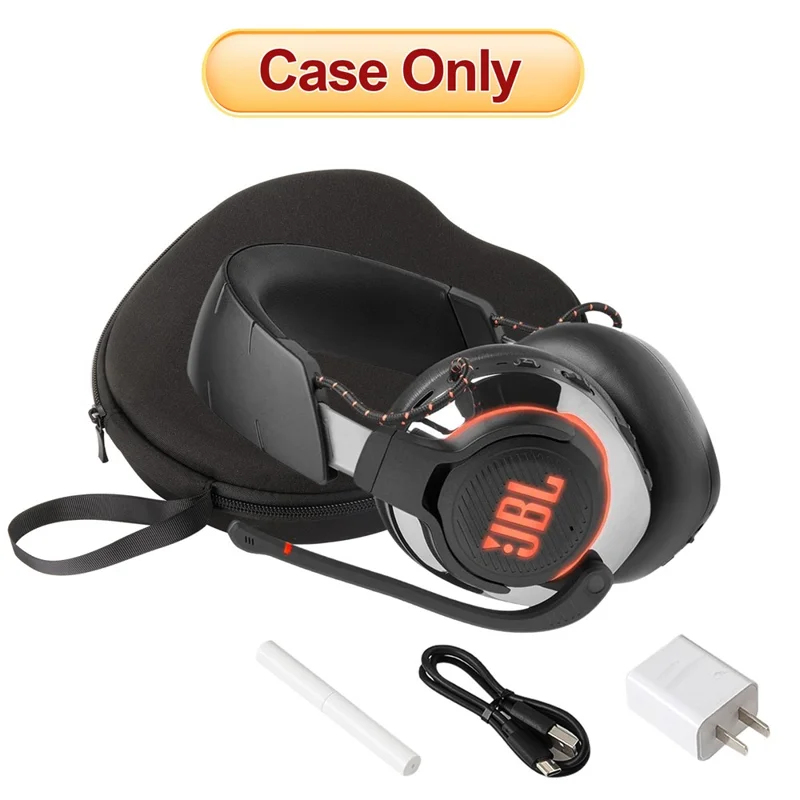 JBL Quantum 350 Cuffia Custodia Rigida EVA con Set di Penne per la Pulizia - Nero