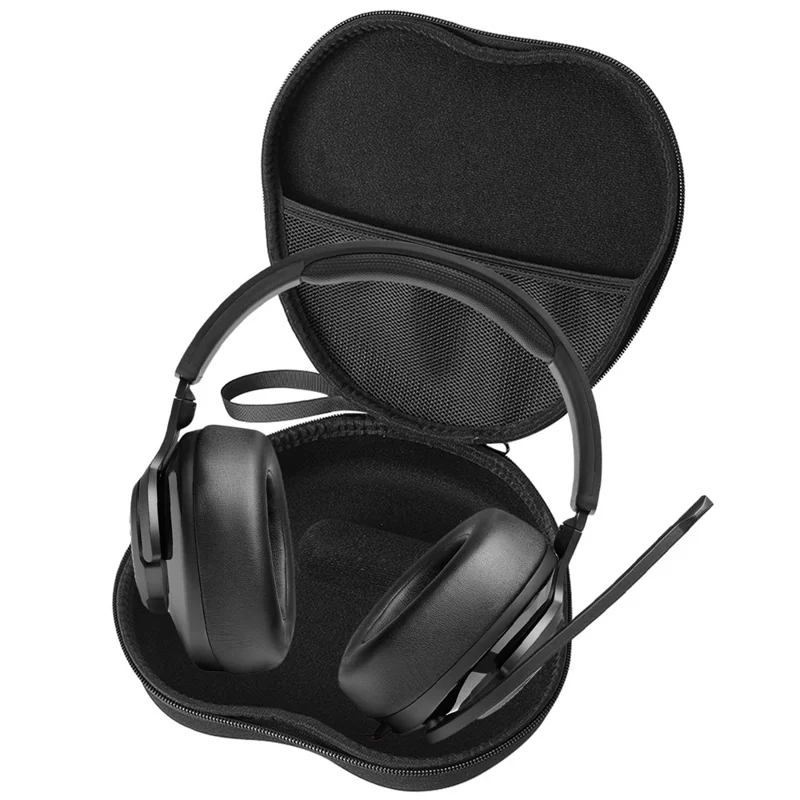 For JBL Quantum 200 Headphone Case EVA Hard Shell Storage Bag With Cleaning Pen Set - Black