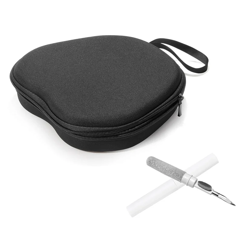 For JBL Live 660NC Headphone Case EVA Hard Shell Storage Bag With Cleaning Pen Set - Black