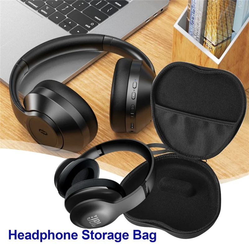 JBL Everest 700 Elite Kopfhörertasche EVA Hartschalentasche mit Reinigungsstift-Set - Schwarz