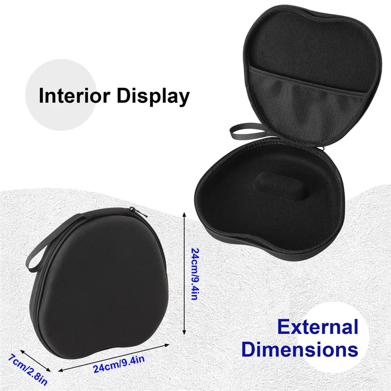 JBL Everest 700 Elite Kopfhörertasche EVA Hartschalentasche mit Reinigungsstift-Set - Schwarz