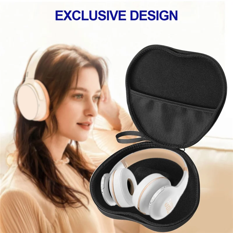 Estojo Rígido de EVA para Fones de Ouvido JBL Everest Elite 300 com Conjunto de Caneta de Limpeza - Preto