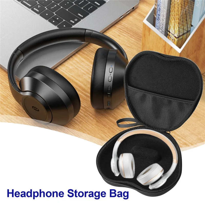 Estojo Rígido de EVA para Fones de Ouvido JBL Everest Elite 300 com Conjunto de Caneta de Limpeza - Preto