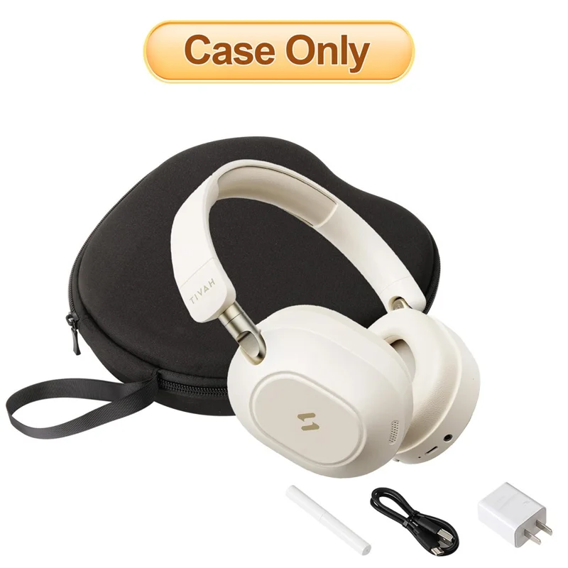 For HAVIT NC01 Headphone Case EVA Hard Shell Storage Bag With Cleaning Pen Set - Black