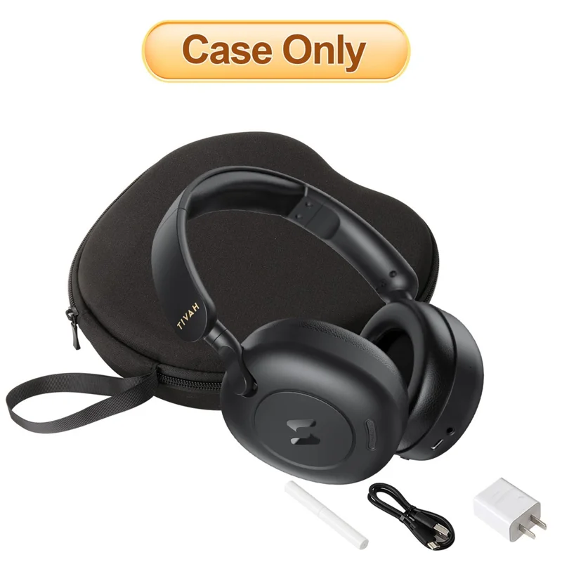 HAVIT H655BT Custodia per cuffie Borsa rigida EVA con set di penne per la pulizia - Grigio