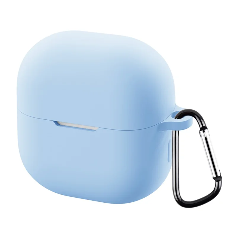 Huawei FreeClip 2 Silikon Hülle Kabellose Kopfhörer Kratzfeste Schutzhülle mit Karabiner - Himmelblau