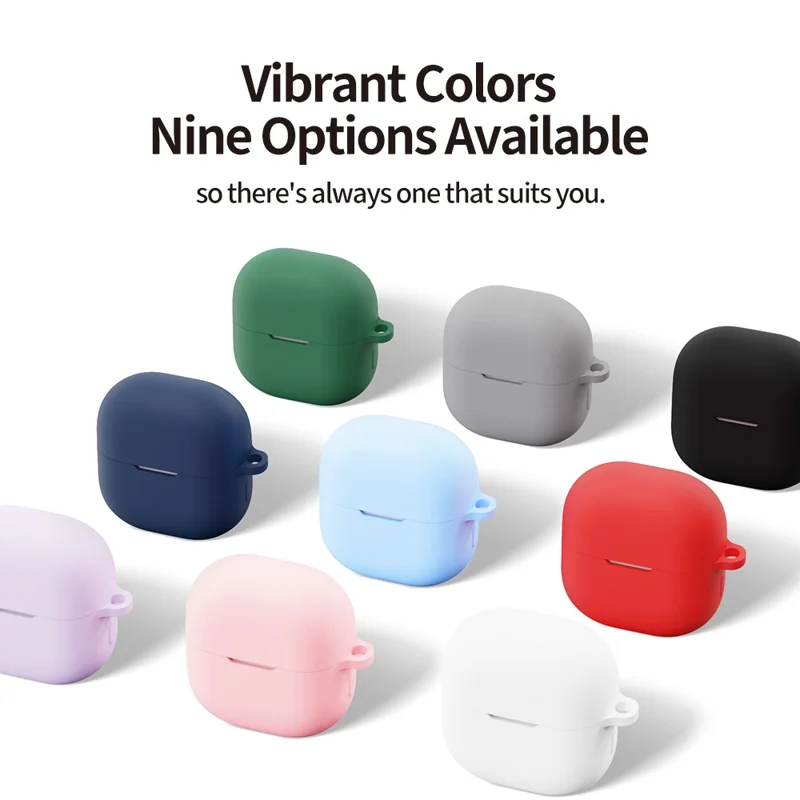 Huawei FreeClip 2 Silikon Hülle Kabellose Kopfhörer Kratzfeste Schutzhülle mit Karabiner - Himmelblau