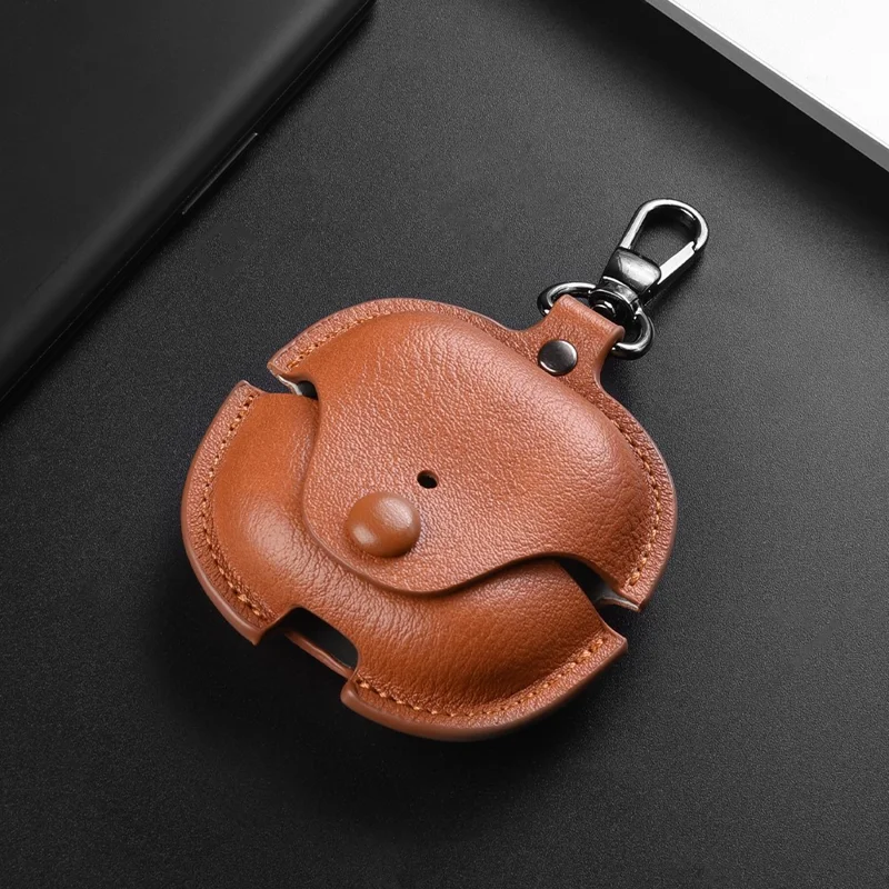 Huawei FreeClip 2 Kopfhörer Etui Business Leder + PC Schutzhülle - Braun