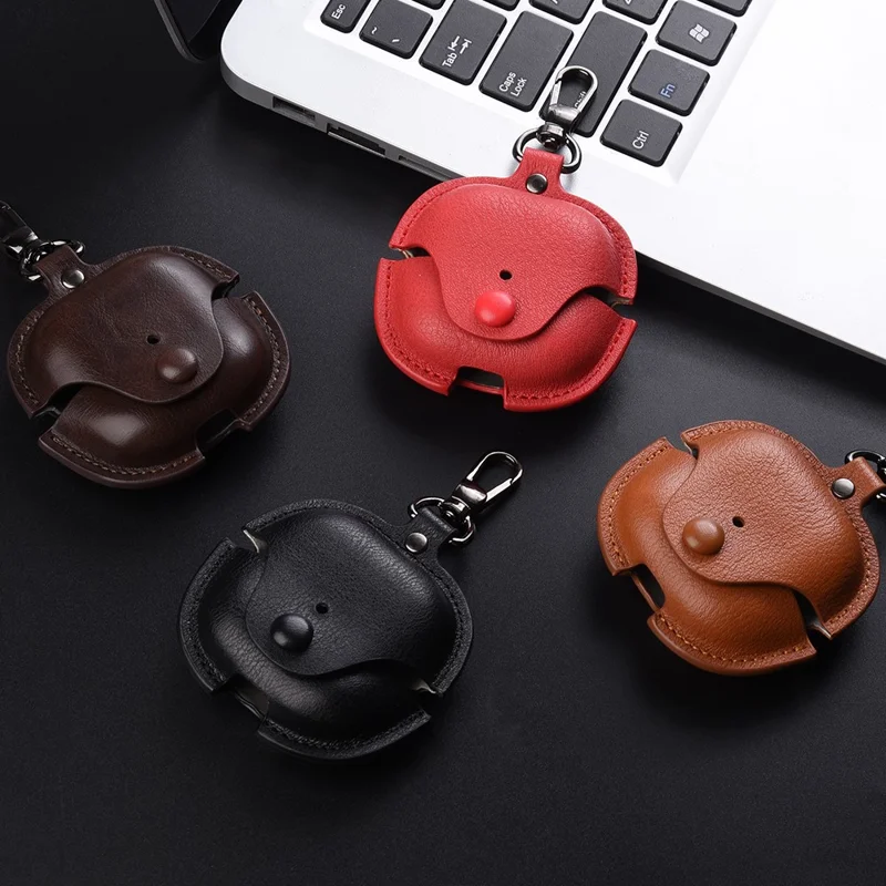 Huawei FreeClip 2 Kopfhörer Etui Business Leder + PC Schutzhülle - Braun