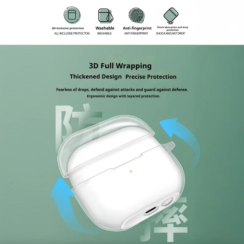 Earphone Case For Samsung Galaxy Buds3  /  Buds3 Pro  /  Buds3 FE Transparent TPU Protective Cover