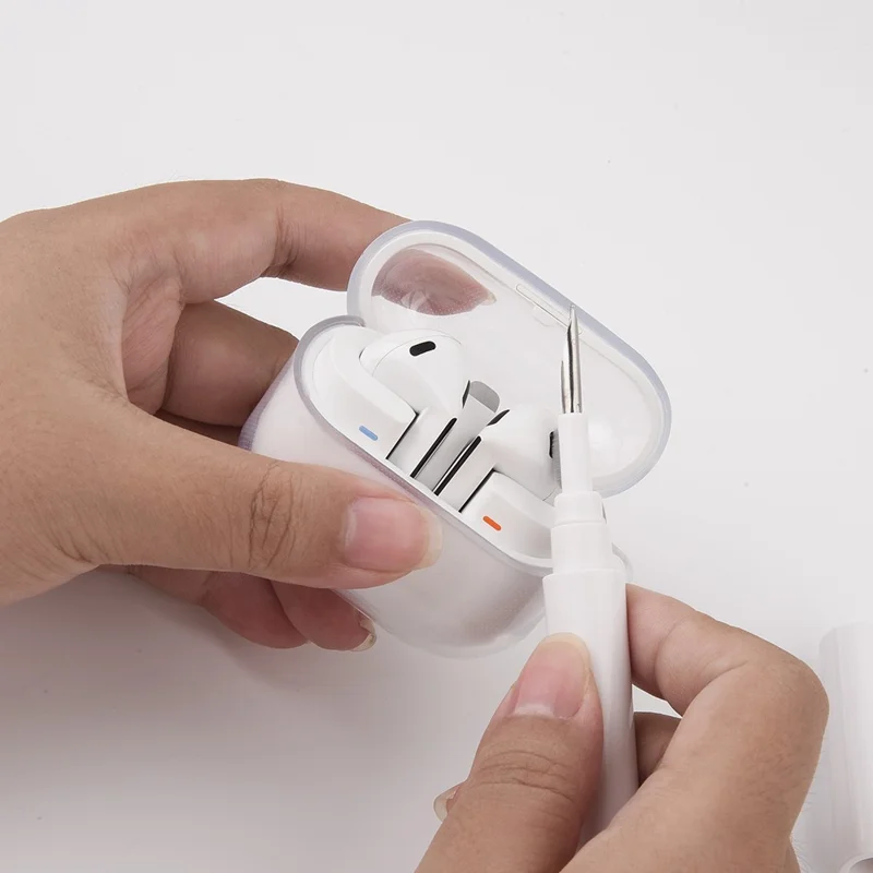 TPU Earbuds Case For Samsung Galaxy Buds3  /  Buds3 Pro  /  Buds3 FE Clear Protective Cover with Cleaning Pen Set