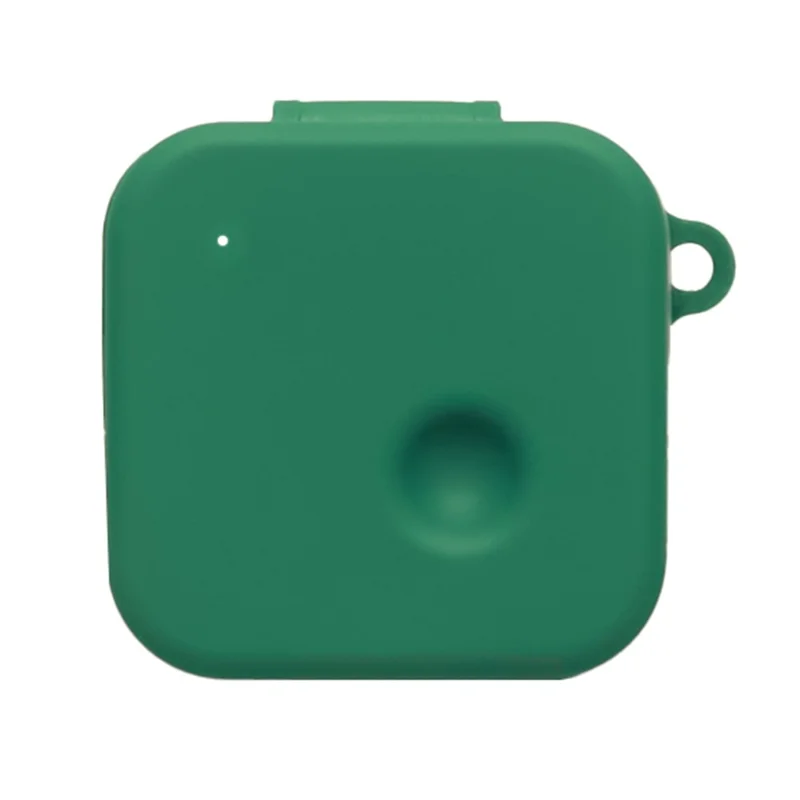 For Nothing Ear (3) Silicone Case Wireless Earphones Protective Cover with Anti-Lost Buckle - Blackish Green