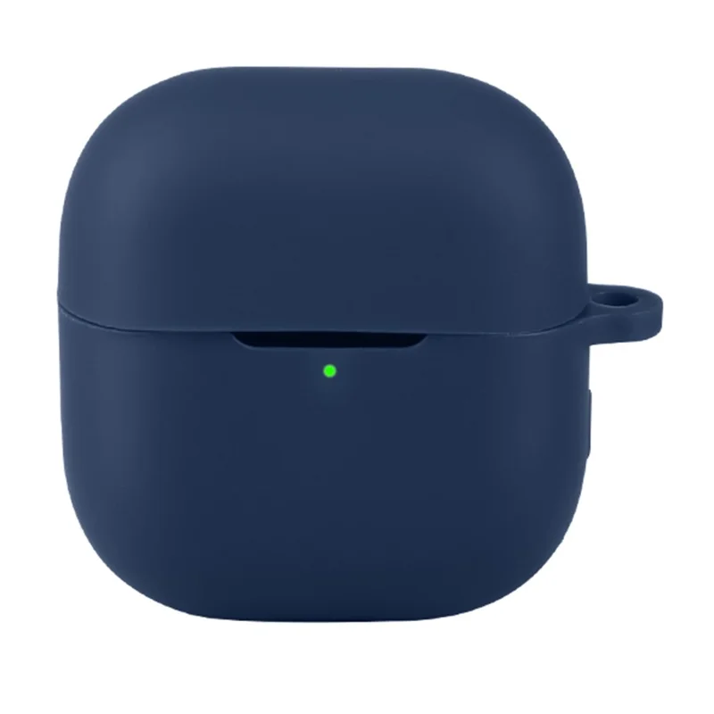 For Huawei FreeClip 2 Silicone Case Wireless Earphones Protective Cover with Anti-Lost Buckle - Dark Blue