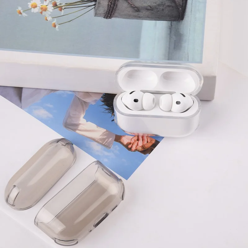 Per Apple AirPods 3 Case Ultra Thin Matte TPU Auricolari Copertura protettiva con anello da cinturino - Viola