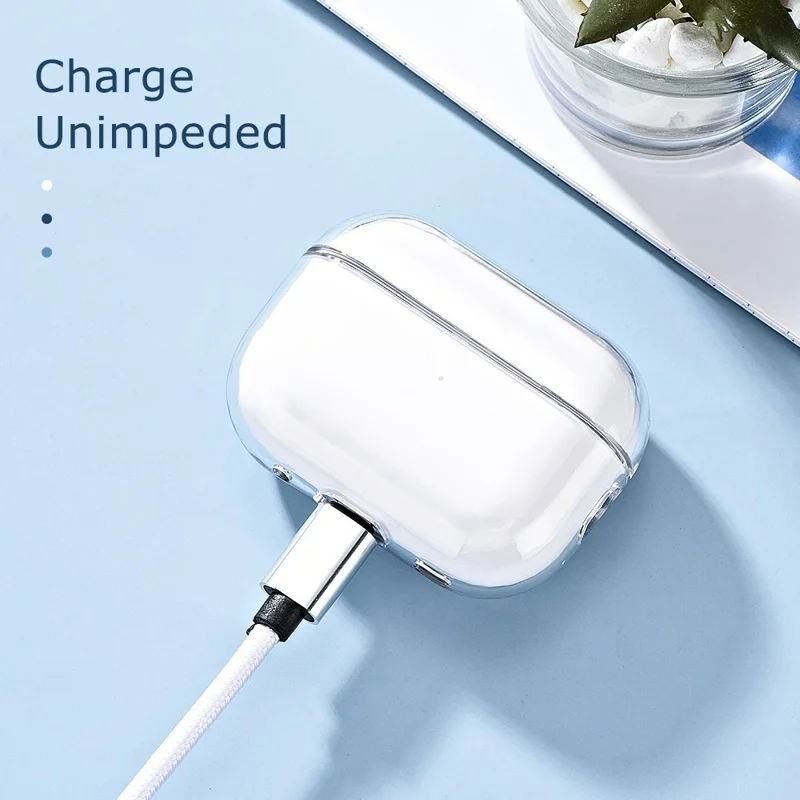 Custodia protettiva in PC trasparente per auricolari AirPods Pro 3