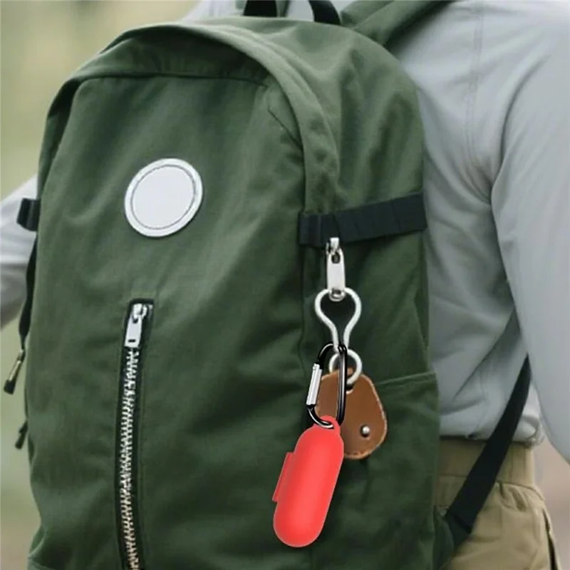 8 in 1 Accessories Kit for AirPods Pro 3 Silicone Protective Case with Hook  /  Anti-Lost Strap  /  Watch Buckle  /  Ear Hooks  /  Hand Strap  /  Cleaning Brush  /  Gray Bag - Red