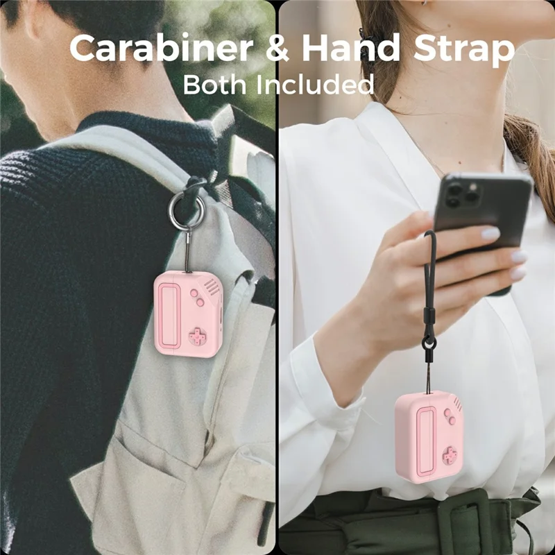 AHASTYLE JY27 Funda de silicona para Apple AirPods Pro 3, diseño de consola de juegos, antideslizante, funda para auriculares - Rosa