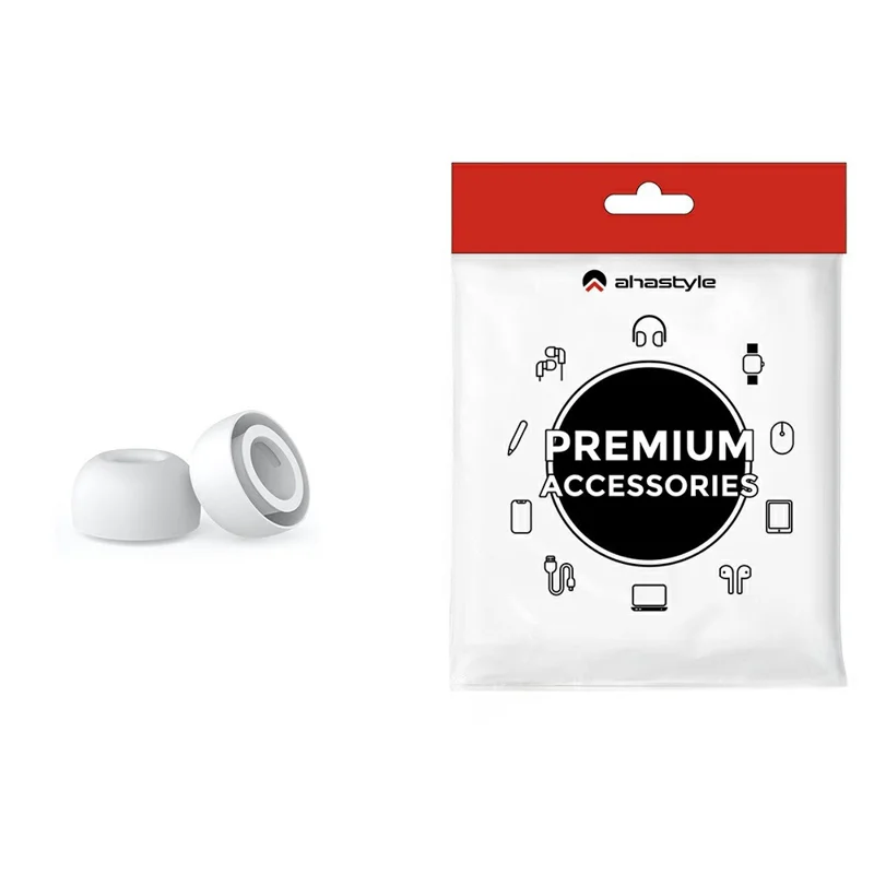 AHASTYLE WG187 1 Par para AirPods Pro 3 Fundas de Silicona de Repuesto para Auriculares - Blanco / L