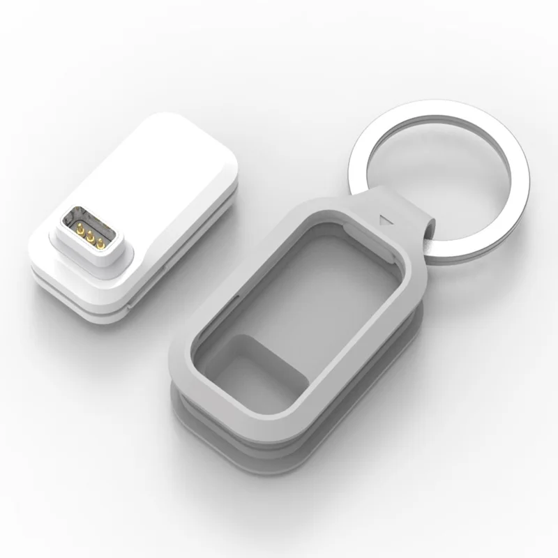 Adaptador de Carregamento para Coros Apex 2 Pro / Apex 2 / Apex Pro / Pace 3 Carregador para Relógio Inteligente com Estojo TPE, Branco