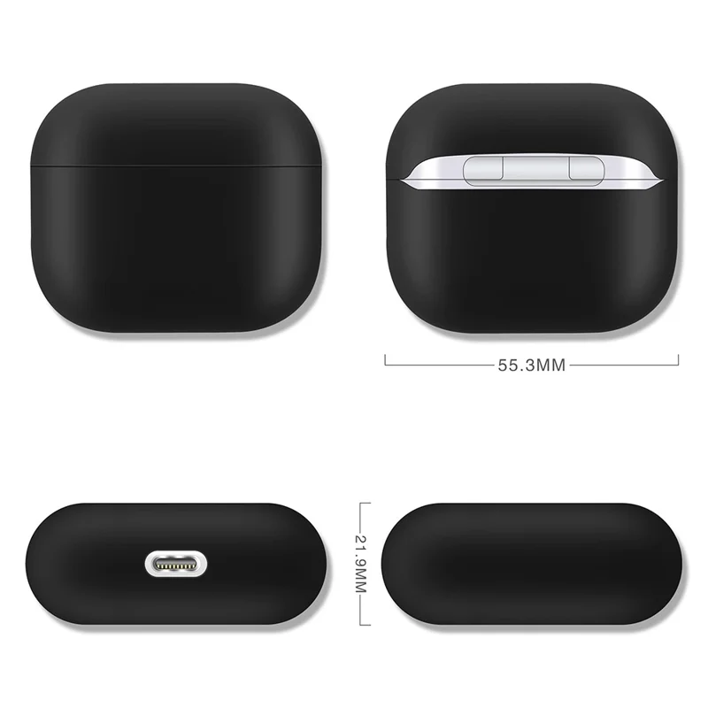 Coque de protection en couleur unie antichoc et anti-chute pour AirPods 3 - Orange