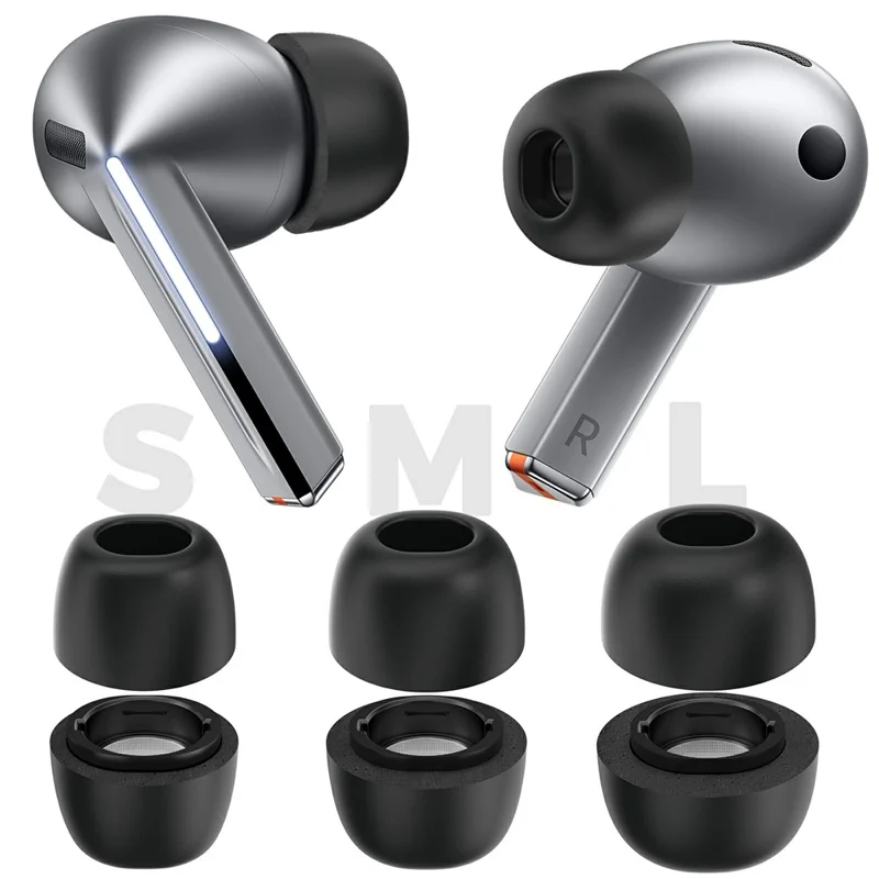 AHASTYLE WG168 2Pairs Memory Foam Ear Tips for Samsung Galaxy Buds3 Pro TWS Earbuds Replacement Tips - Large Size
