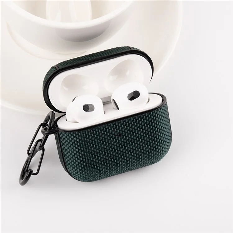 Cubierta de Caja Protectora de Nylon Impermeable Para Apple AirPods 3 - Verde