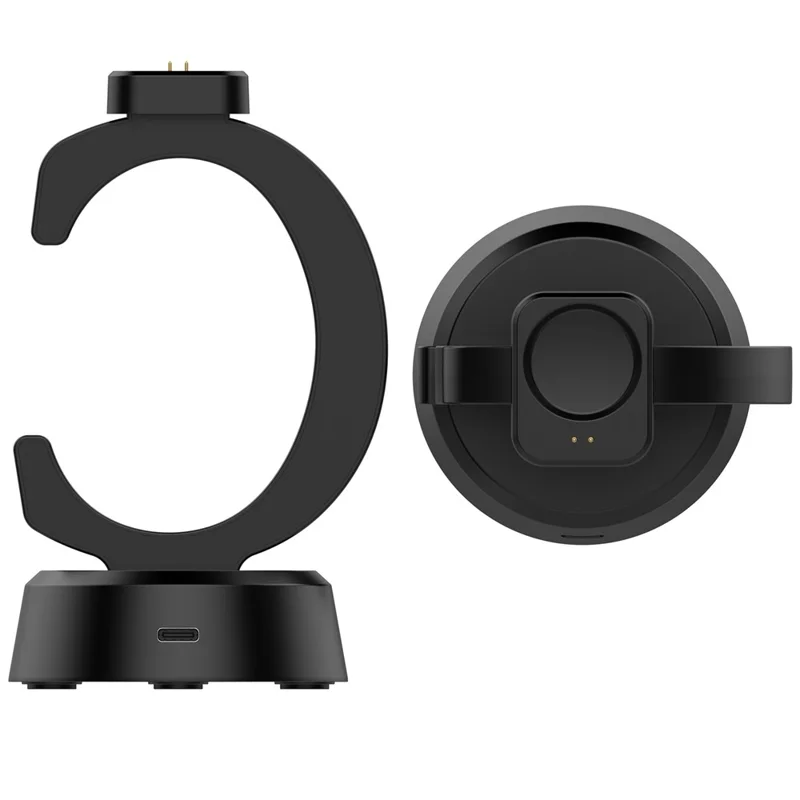 C Shape Charger Dock for Huami Amazfit T-Rex 3 Pro 48mm / T-Rex 3 / Balance 2 Smart Watch Holder Desk Charging Station with Cable