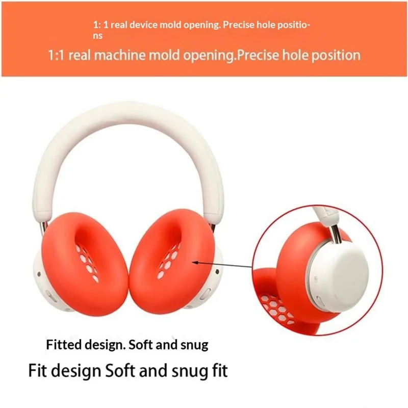 1 Paio di Custodie in Silicone per CMF by Nothing Headphone Pro Copertura Protettiva - Arancione