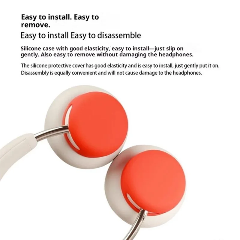 Custodia in silicone per CMF by Nothing Headphone Pro, cover esterna protettiva per cuffie - Arancione