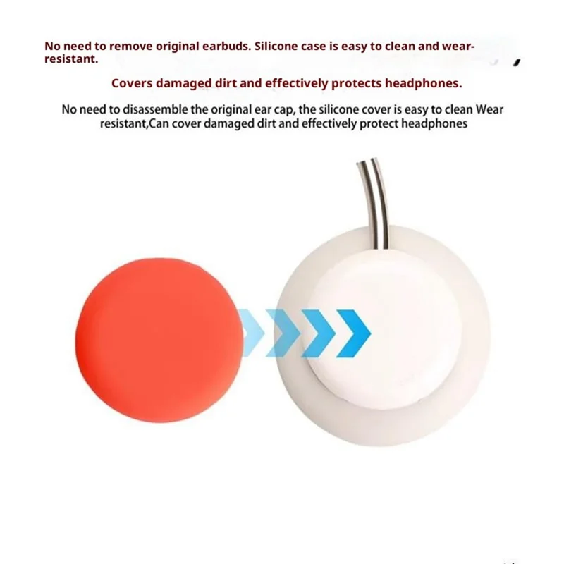 Custodia in silicone per CMF by Nothing Headphone Pro, cover esterna protettiva per cuffie - Arancione