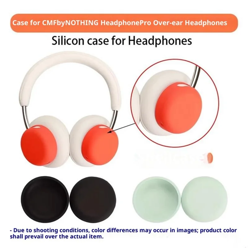Custodia in silicone per CMF by Nothing Headphone Pro, cover esterna protettiva per cuffie - Arancione