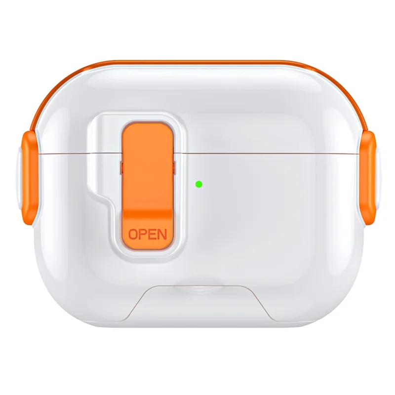 For AirPods Pro 2 Case with Phone Stand Function TPU PC TWS Earbuds Protective Cover - Orange