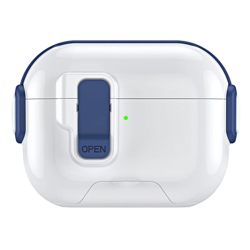 Étui pour Apple AirPods Pro avec fonction de support de téléphone, housse de protection TWS en TPU et PC - Bleu