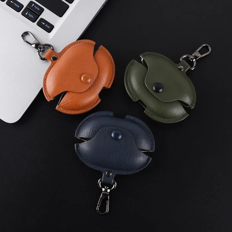 Earphone Case For Huawei FreeBuds Pro 5 / Pro 4 / Pro 3 Business Leather + PC Protective Cover - Dark Brown