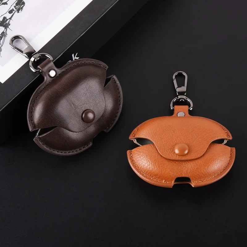 Earphone Case For Huawei FreeBuds Pro 5 / Pro 4 / Pro 3 Business Leather + PC Protective Cover - Dark Brown