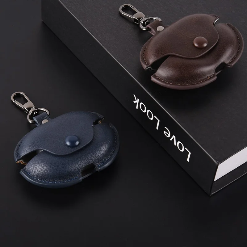 Earphone Case For Huawei FreeBuds Pro 5 / Pro 4 / Pro 3 Business Leather + PC Protective Cover - Dark Brown