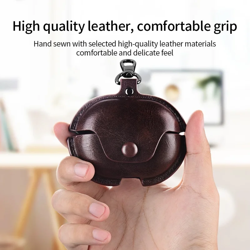 Earphone Case For Huawei FreeBuds Pro 5 / Pro 4 / Pro 3 Business Leather + PC Protective Cover - Red