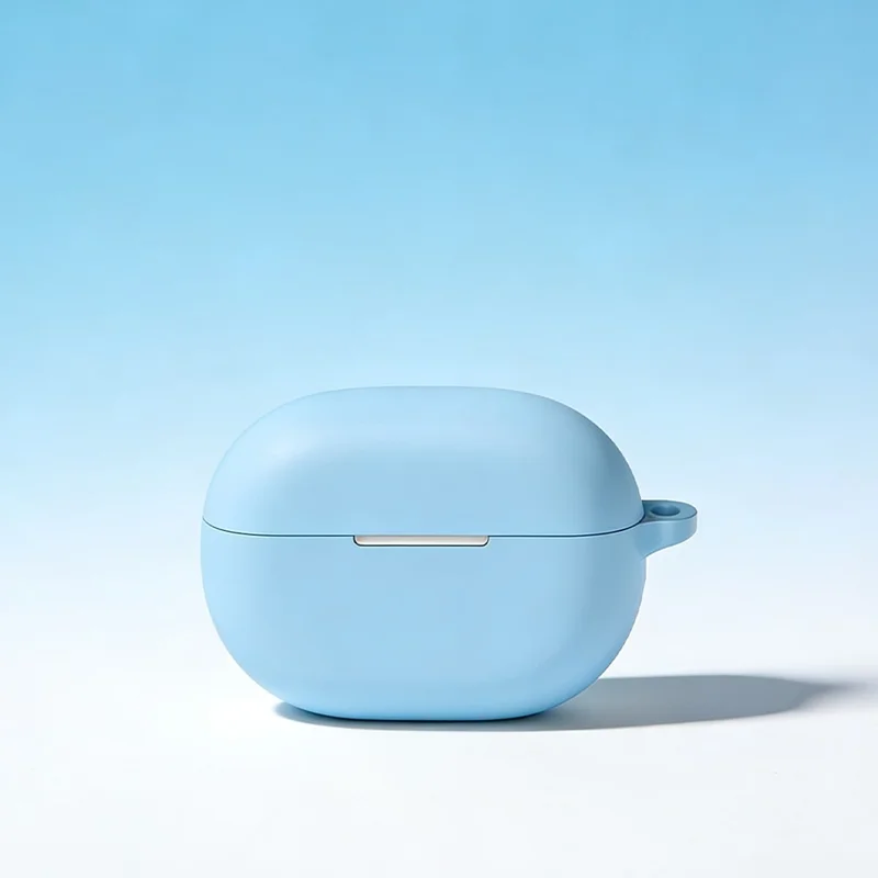 For Huawei FreeBuds Pro 5 Silicone Case Wireless Earphone Anti-Scratch Protective Cover with Carabiner - Black