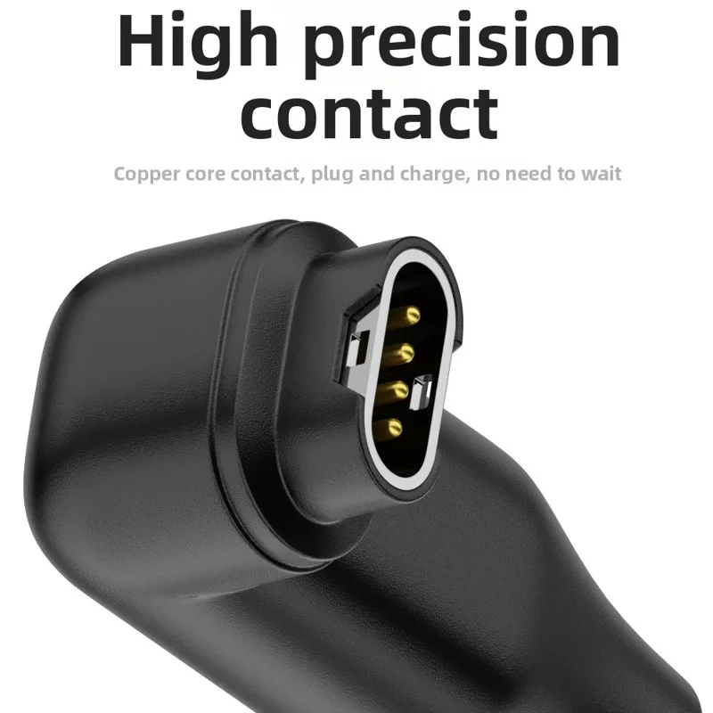 Cavo adattatore USB 2 in 1 portatile / Cavo di ricarica rapida intrecciato per smartwatch Garmin - Angolato