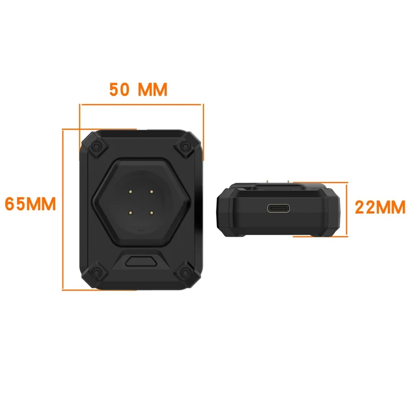 Portable Charging Dock for Google Pixel Watch 3 45mm / 41mm / Pixel Watch 2 / Fitbit Versa 4 / 3 Smart Watch Magnetic Charger - Black