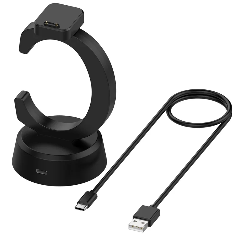 For Xplora X6 Play / X6 Pro Charging Dock Kids Smartwatch C-Shape Charging Stand with Cable - Black
