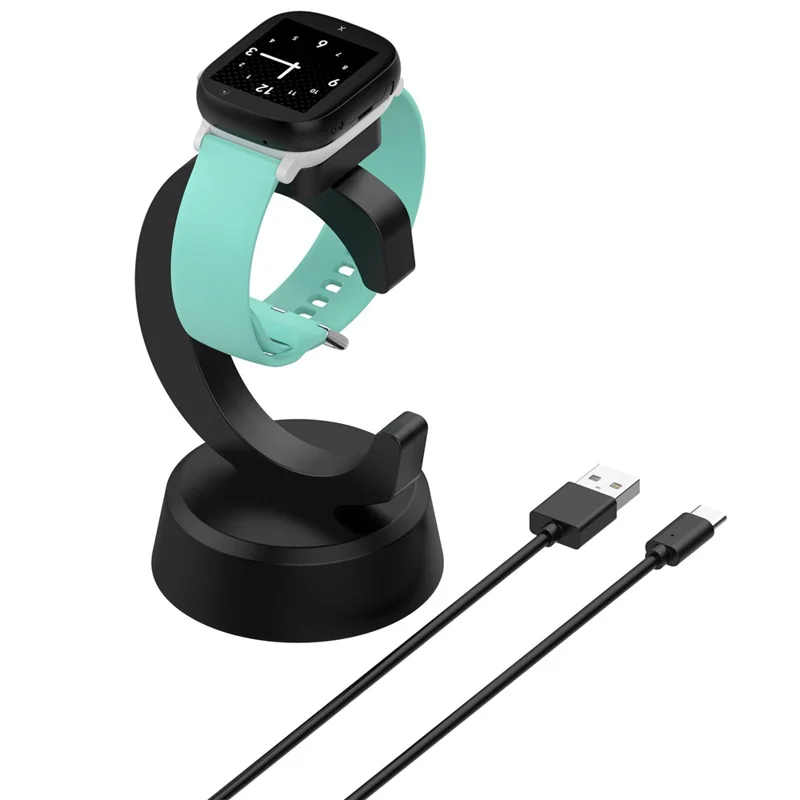 For Xplora X6 Play / X6 Pro Charging Dock Kids Smartwatch C-Shape Charging Stand with Cable - Black