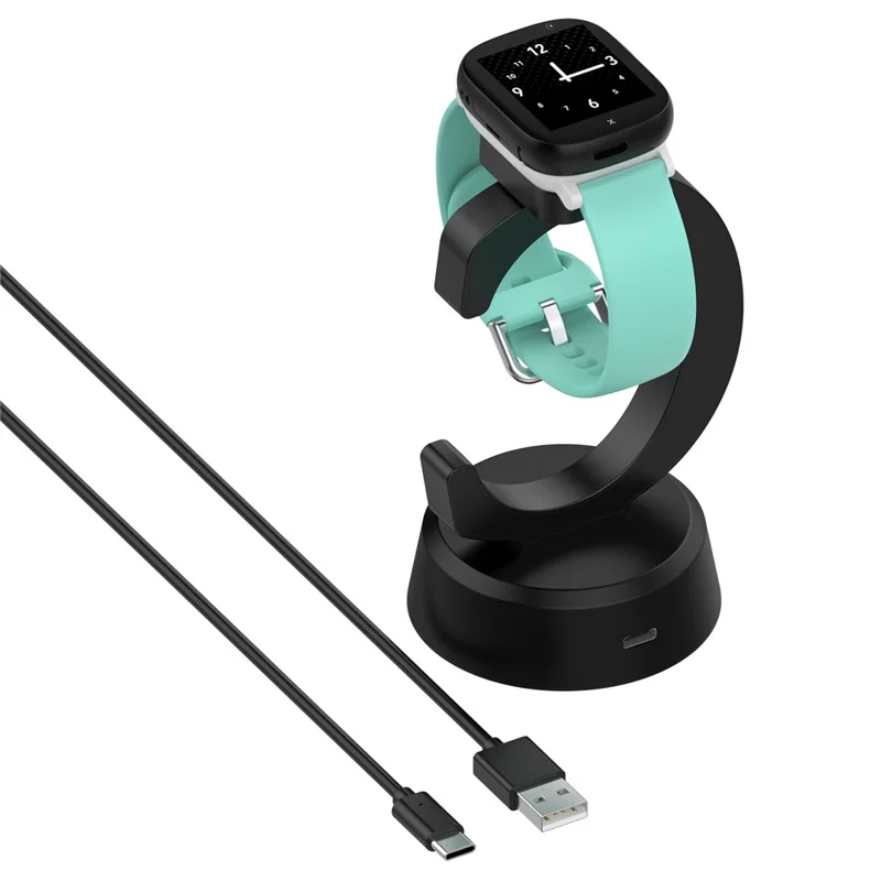 For Xplora X6 Play / X6 Pro Charging Dock Kids Smartwatch C-Shape Charging Stand with Cable - Black