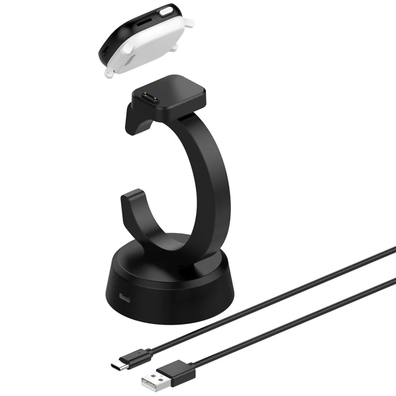 For Xplora X6 Play / X6 Pro Charging Dock Kids Smartwatch C-Shape Charging Stand with Cable - Black