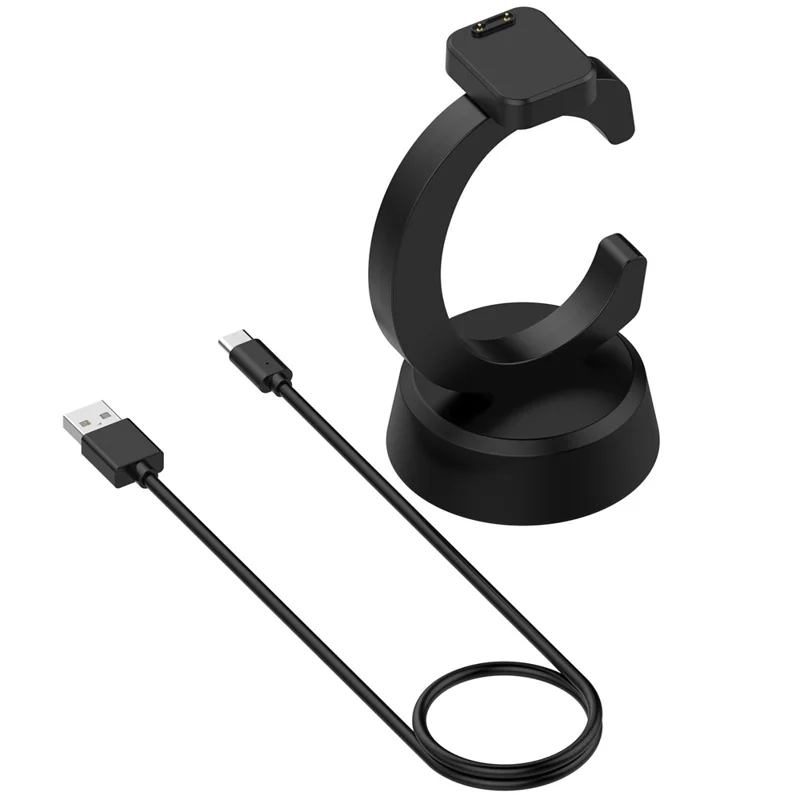 For Xplora X6 Play / X6 Pro Charging Dock Kids Smartwatch C-Shape Charging Stand with Cable - Black