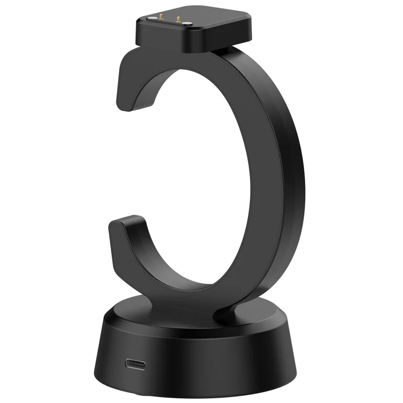 For Cosmo JrTrack 5 / 4 / 3 / 2 / JrTrack / Xplora XG02 Charging Dock Kids Smartwatch C-Shape Charging Stand with Cable - Black