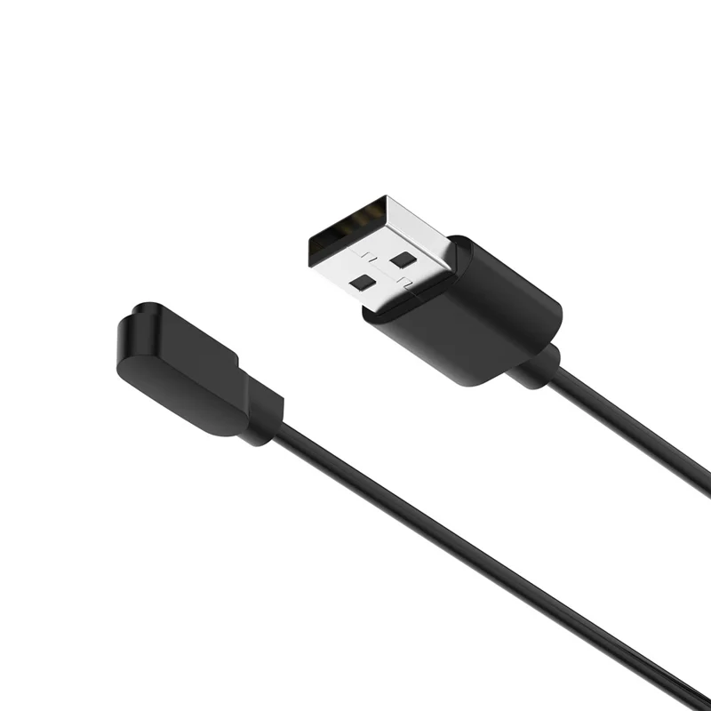 Magnetisches Ladekabel für Realme Watch 5, 1 m, schnuriges Ladekabel mit USB-Anschluss – Schwarz