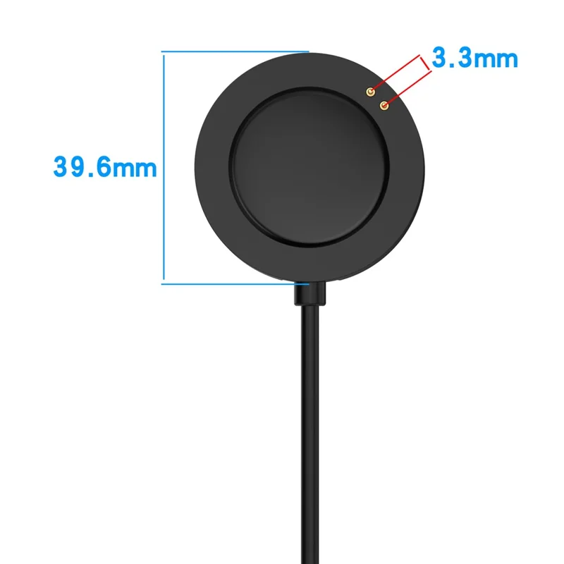 For Xiaomi Watch 5 Magnetic Charging Cable Integrated Smartwatch Charger 1m USB Cord - Black